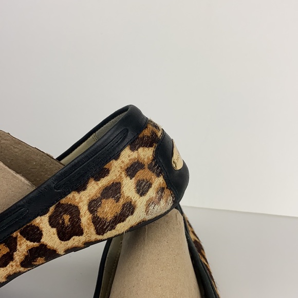 Michael Kors Calf Hair Leopard Loafers 9 1/2 M - Picture 7 of 12